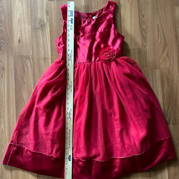 ❤️ Red Glittery Tulle Emily West Holiday Dress size 16 ❤️ - Picture 7 of 9